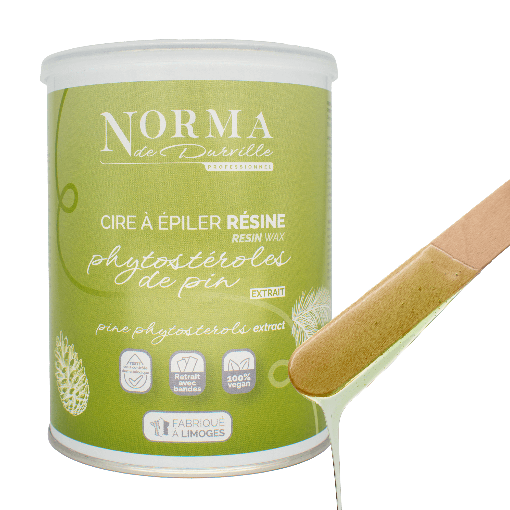 Cire jetable résine verte 800g