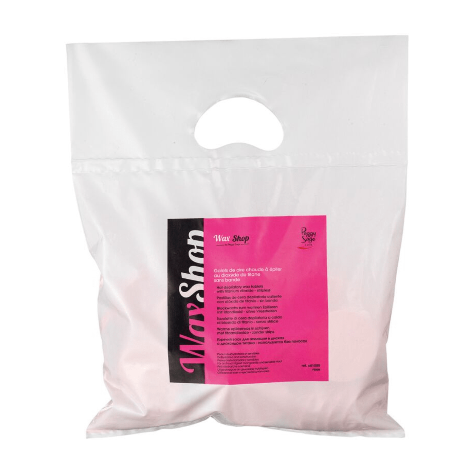 Galets de cire chaude à épiler rose 1 kg